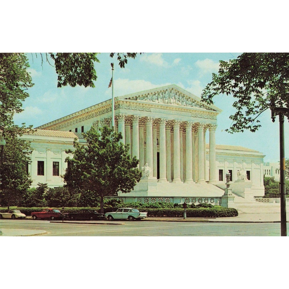 Vintage US Supreme Court Washington DC Postcard Prince Lithograph PE-8